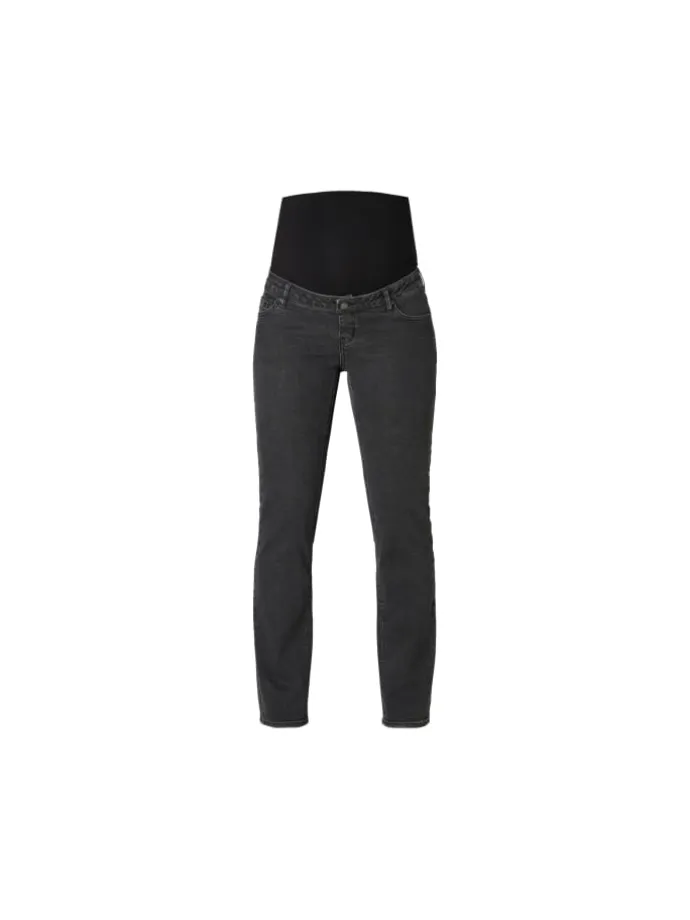 Straight Umstandsjeans in Grey Dark Wash