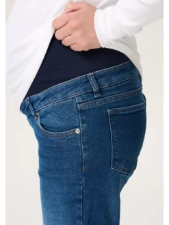 Straight Umstandsjeans in Light Blue Denim