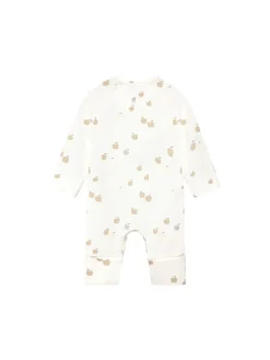 Strampler All Over Print in Egret