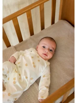 Strampler All Over Print in Egret