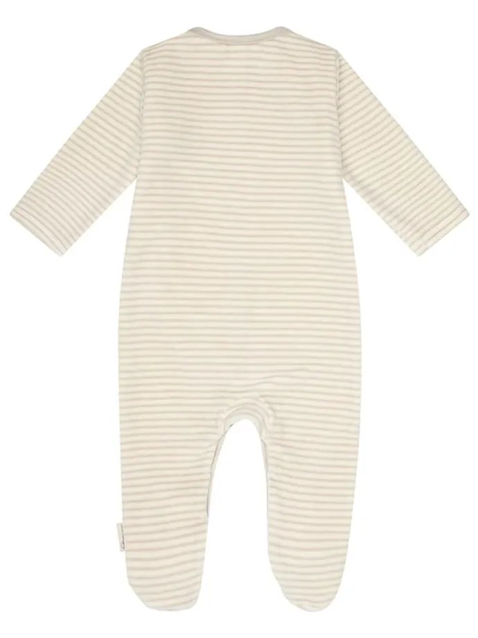 Strampler in Beige/ Creme