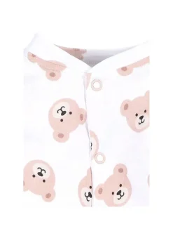 Strampler Teddybär in weiss
