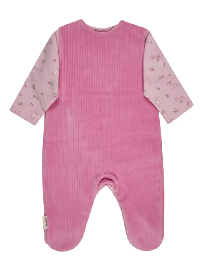 Strampler-Set Hase in rosa