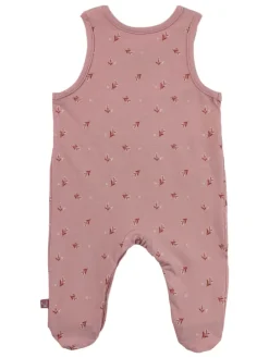 Strampler-Set Jersey Blümchen in rosarot