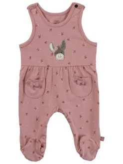 Strampler-Set Jersey Blümchen in rosarot