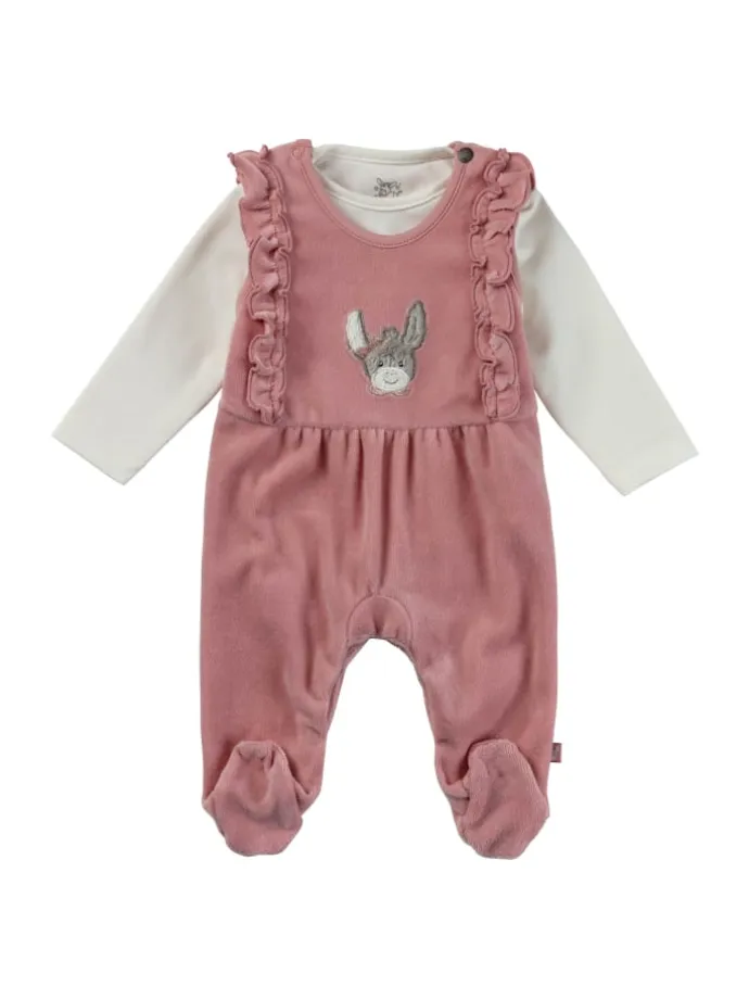 Strampler-Set Nicki Emmi Girl in rosarot