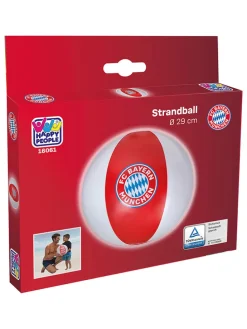 Strandball "FCB" in Rot/ Weiß - ab 18 Monaten