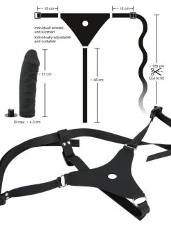 Strap-On Silicone Strap-On in schwarz