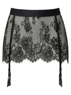 Strapsgürtel in schwarz