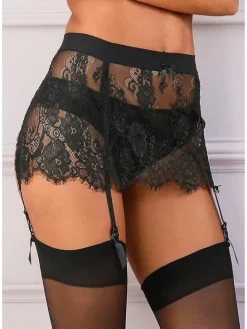 Strapsgürtel in schwarz