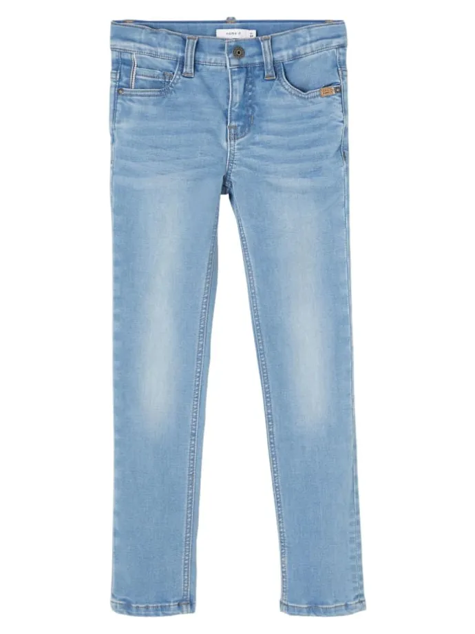 Stretch Jeans Slim Fit NKMTHEO in Hellblau