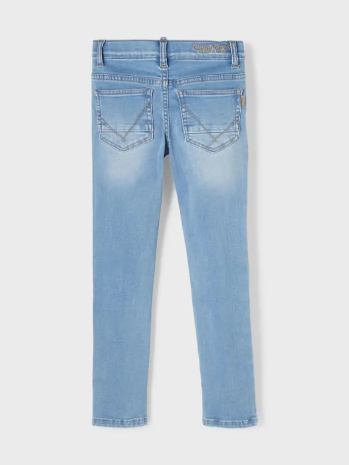 Stretch Jeans Slim Fit NKMTHEO in Hellblau