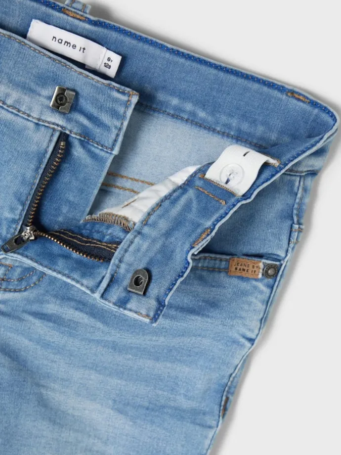 Stretch Jeans Slim Fit NKMTHEO in Hellblau