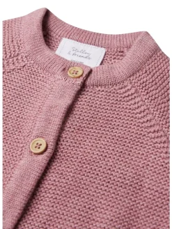 Strick-Cardigan in rose melange