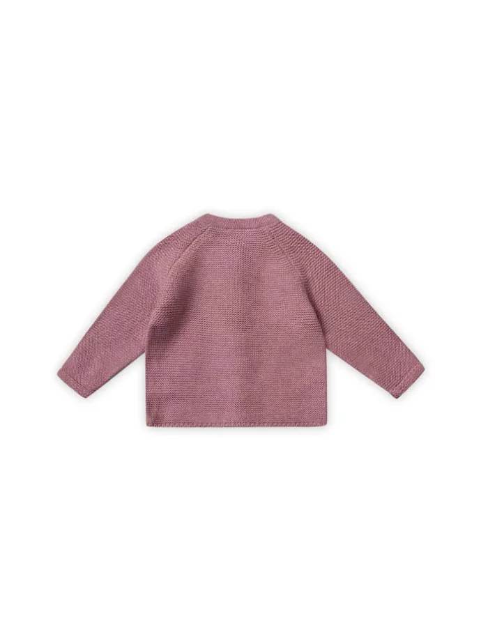 Strick-Cardigan in rose melange