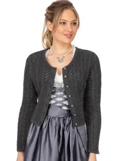 Strickjacke 457005-0771 in anthrazit