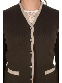 Strickjacke 457019-0771 in dunkelbraun