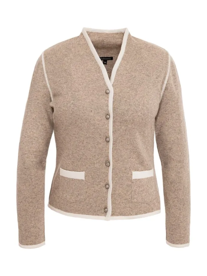 Strickjacke 457019-0771 in natur
