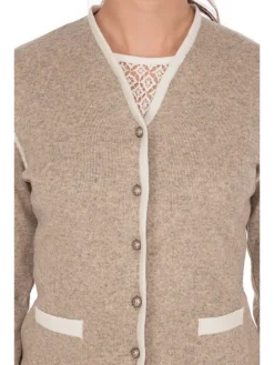 Strickjacke 457019-0771 in natur