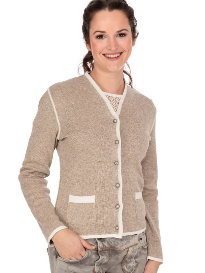 Strickjacke 457019-0771 in natur