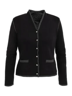 Strickjacke 457019-0771 in schwarz