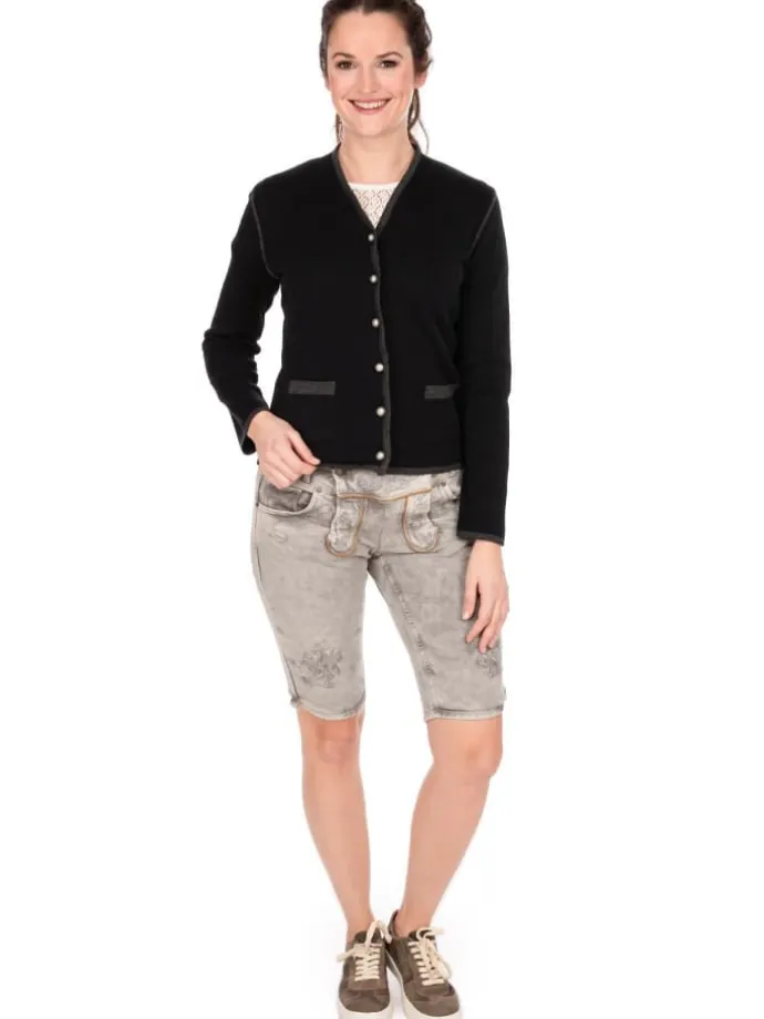 Strickjacke 457019-0771 in schwarz