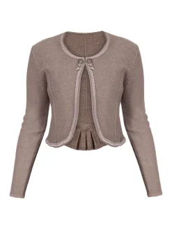 Strickjacke ALICE in dunkelbraun