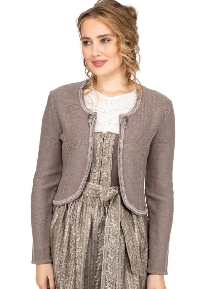 Strickjacke ALICE in dunkelbraun