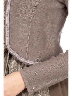 Strickjacke ALICE in dunkelbraun