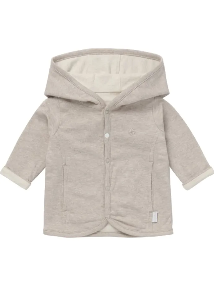 Strickjacke Bonny - Reversible in Taupe Melange