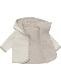 Strickjacke Bonny - Reversible in Taupe Melange