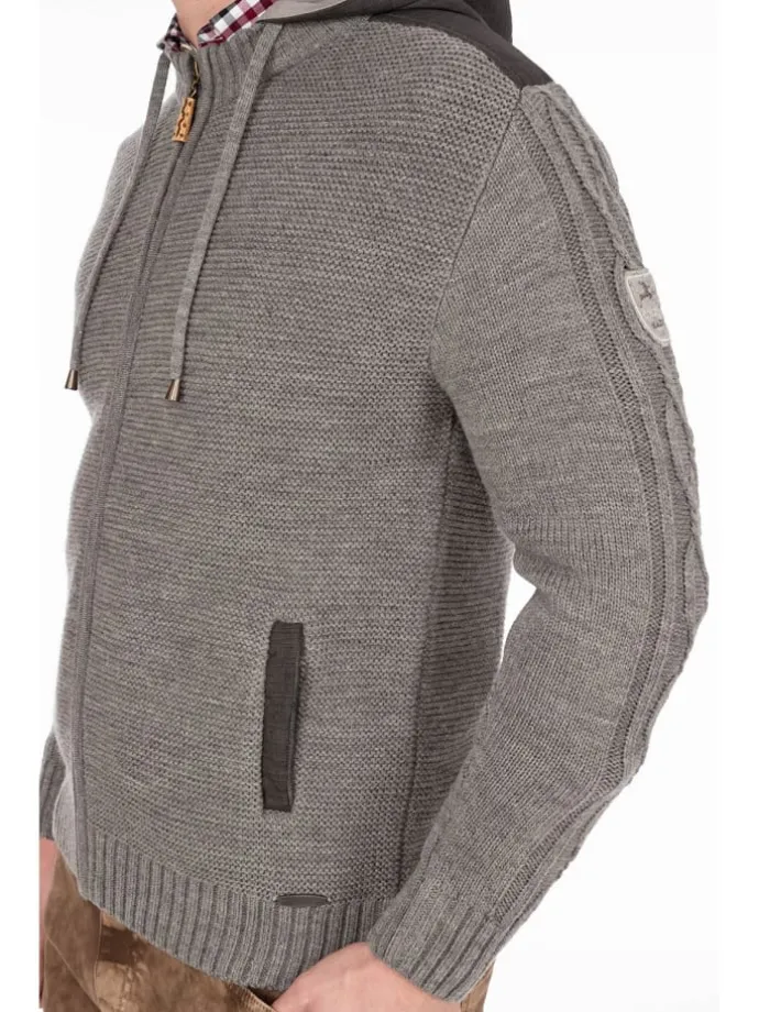 Strickjacke BRUNECK in grau