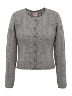 Strickjacke DELO in hellgrau