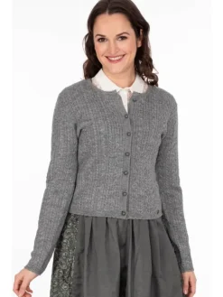Strickjacke DELO in hellgrau