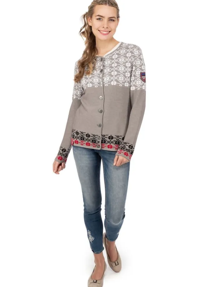 Strickjacke EISNERALM in grau