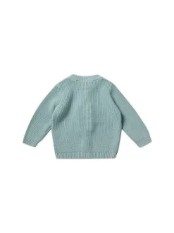 Strickjacke fein gerippt in Pistachio
