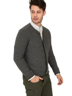 Strickjacke HE-SCM-71 in anthrazit