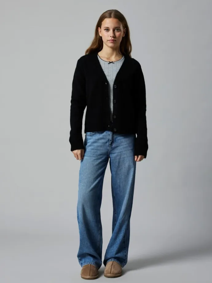 Strickjacke in Black