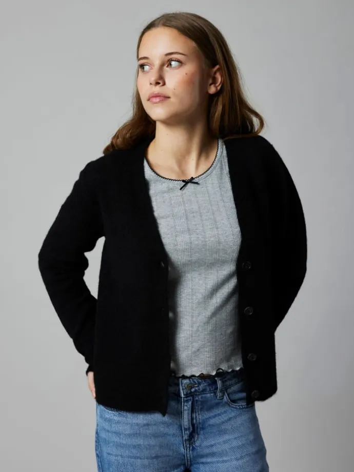 Strickjacke in Black