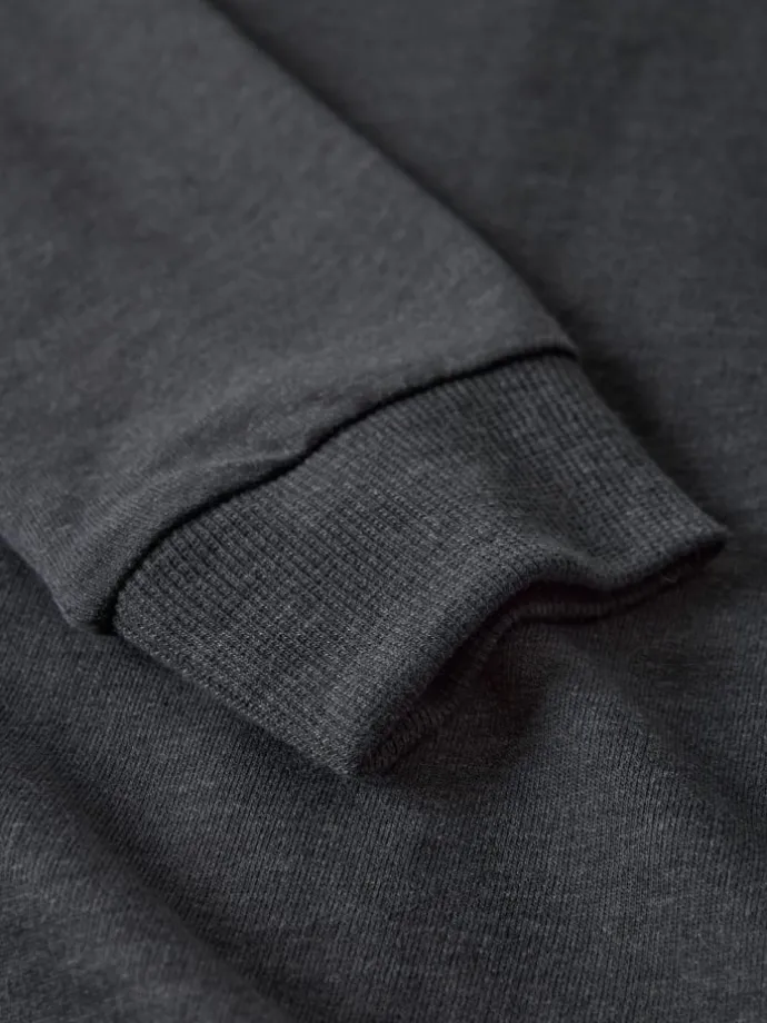 Strickjacke in Dark Grey Melange