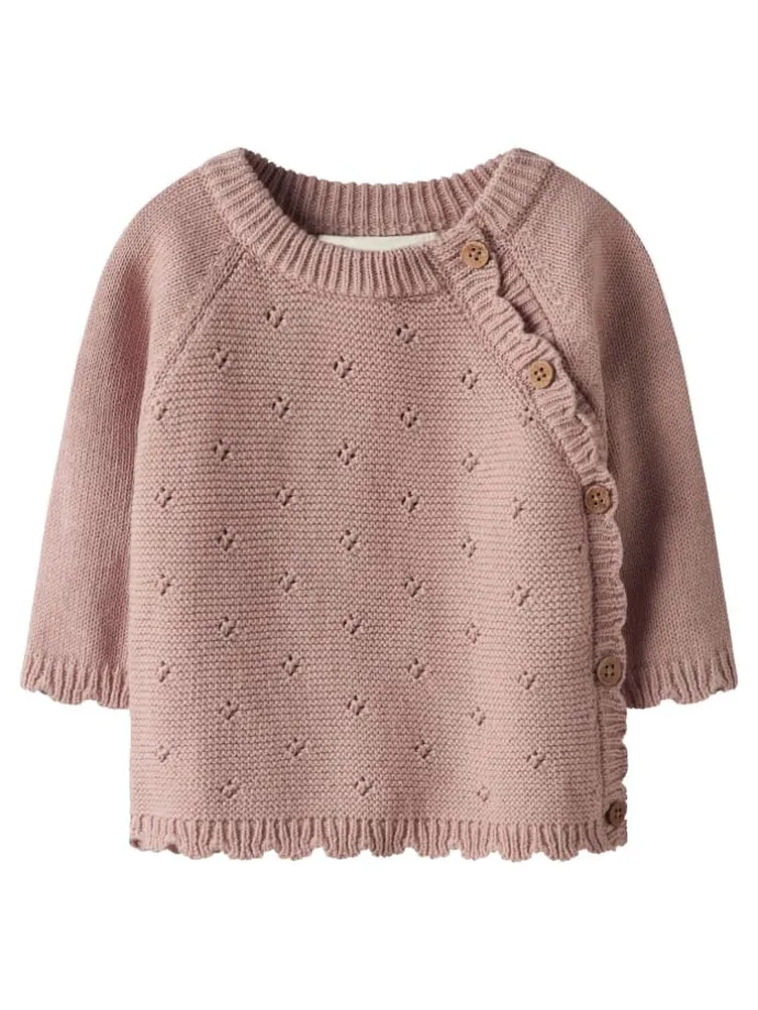 Strickjacke in Misty Rose