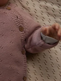 Strickjacke in Misty Rose