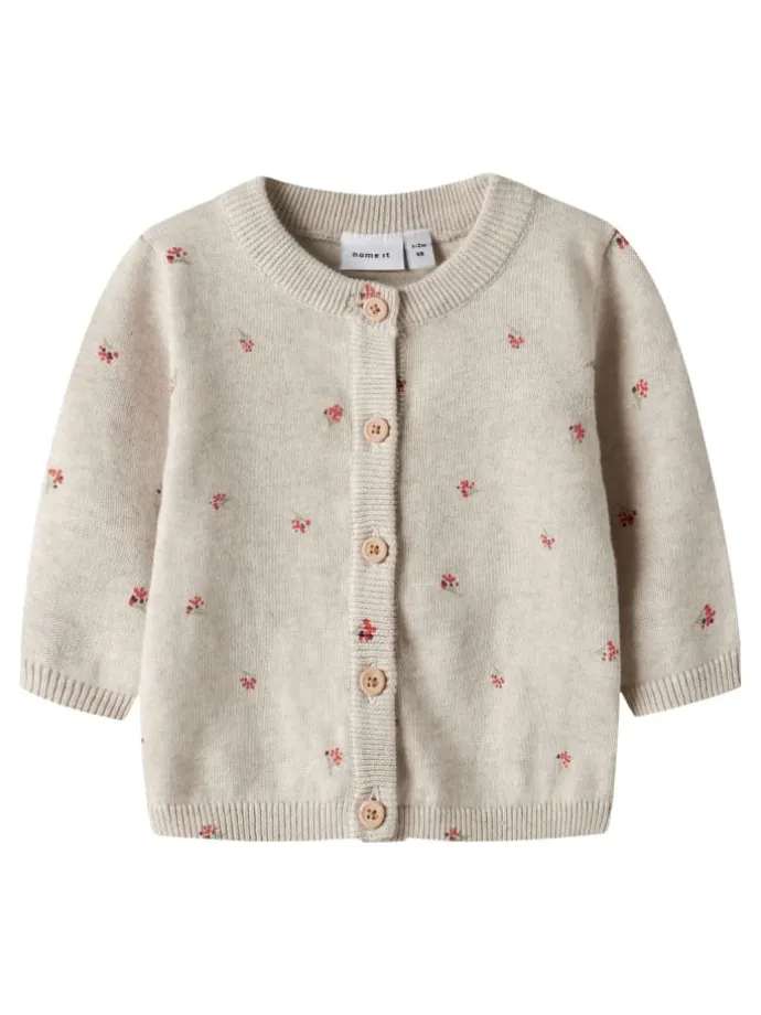 Strickjacke in Peyote Melange
