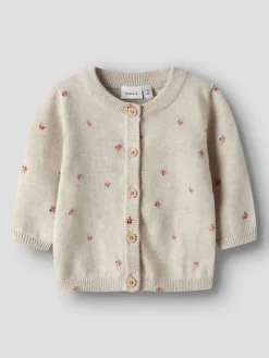 Strickjacke in Peyote Melange
