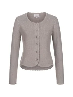 Strickjacke Langarm Yvonne in Silber
