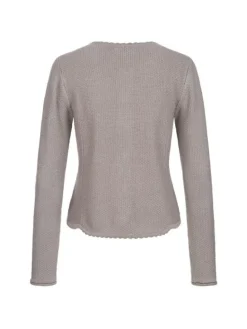 Strickjacke Langarm Yvonne in Silber