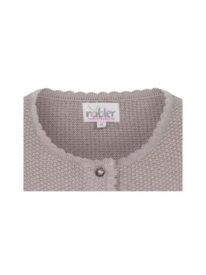 Strickjacke Langarm Yvonne in Silber