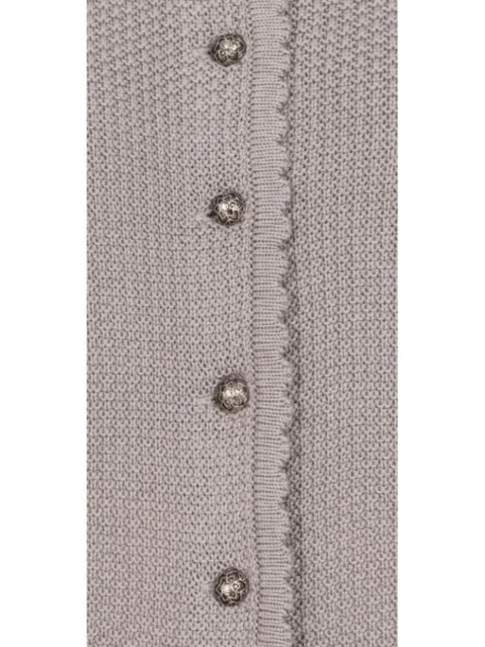 Strickjacke Langarm Yvonne in Silber