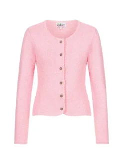Strickjacke Langarm Yvonne in Rosa