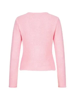 Strickjacke Langarm Yvonne in Rosa